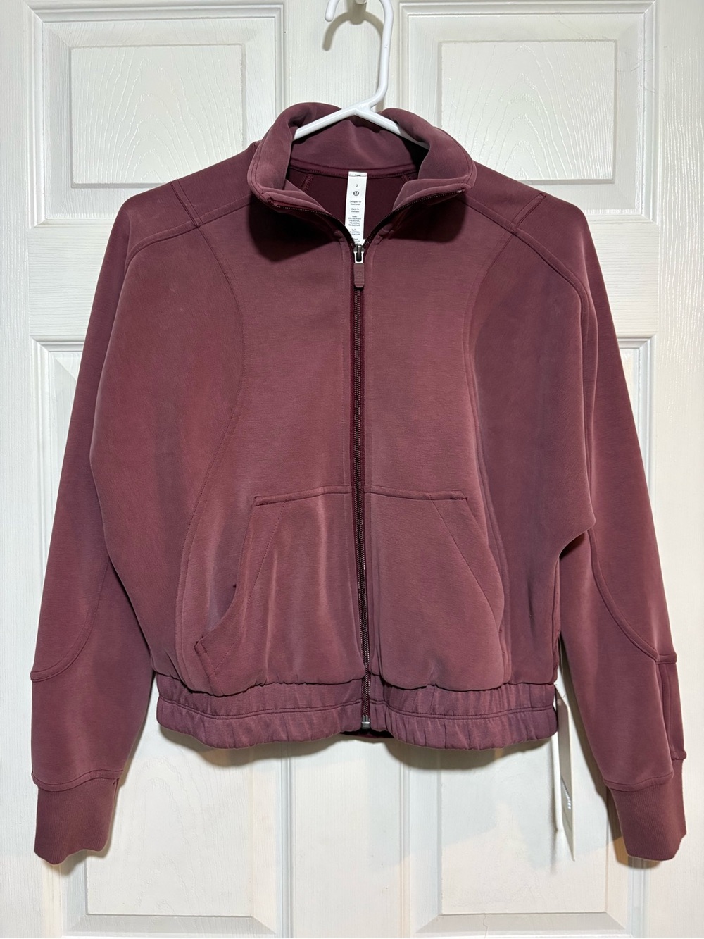 lululemon athletica Mauve Zip-Up Bomber Jacket